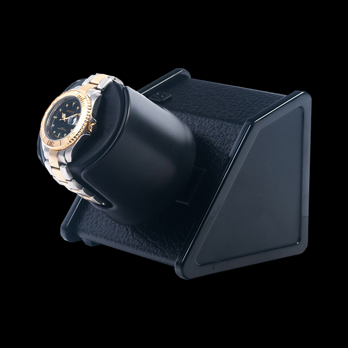 Orbita Orbita Sparta 1 Open Black Leatherette — 1-Piece watch winder
